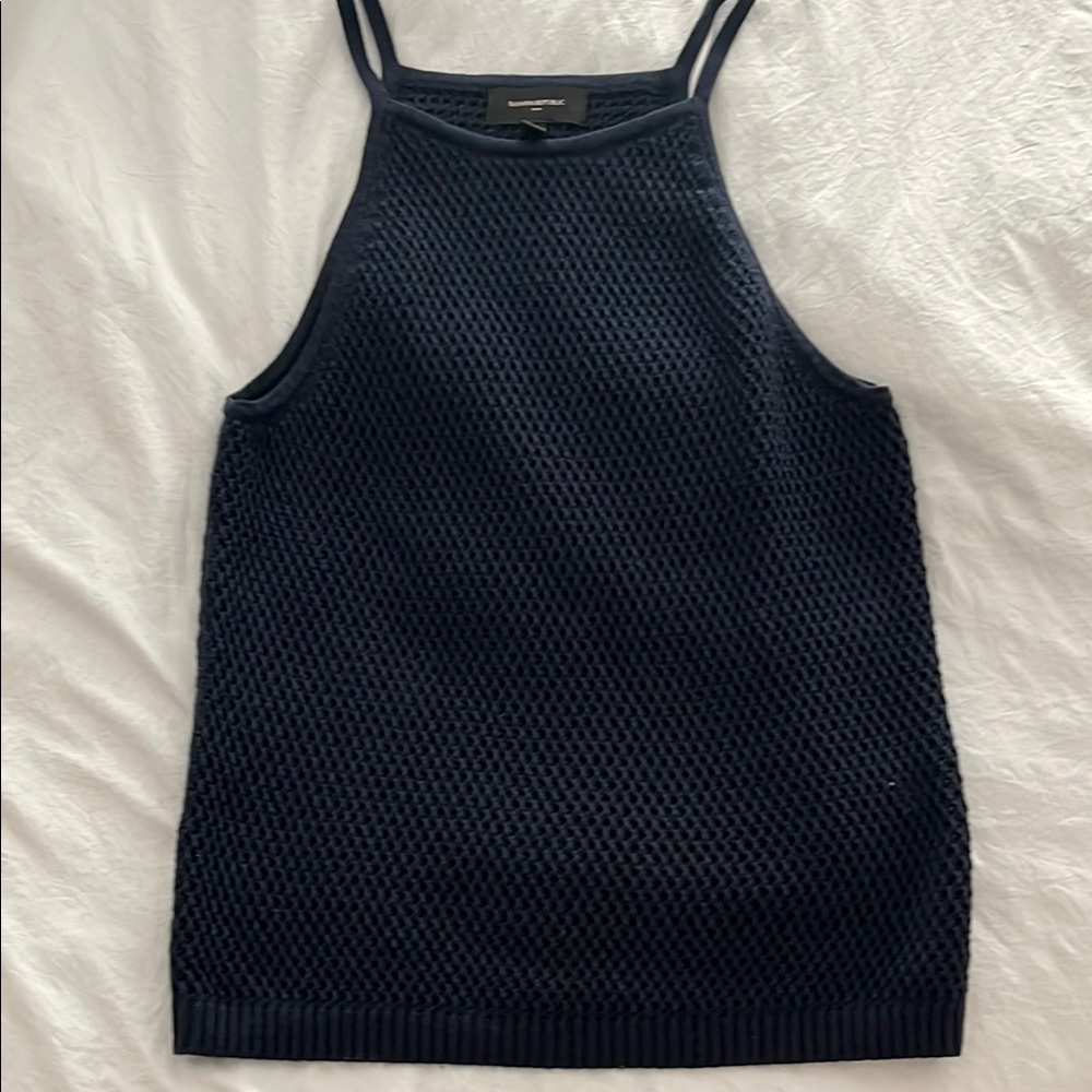 Banana Republic Factory Navy Knit Sleeveless Top